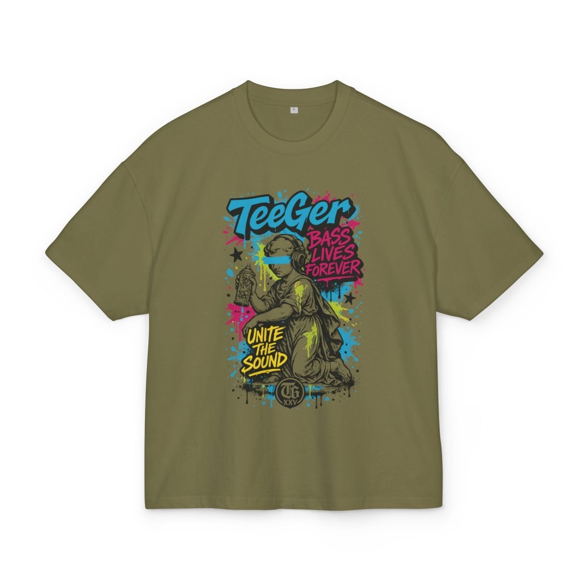 Brian TeeGer Bass Lives - Oversized Street Sound Frontprint Shirt - TeeGerDesign - T-Shirt - BY163