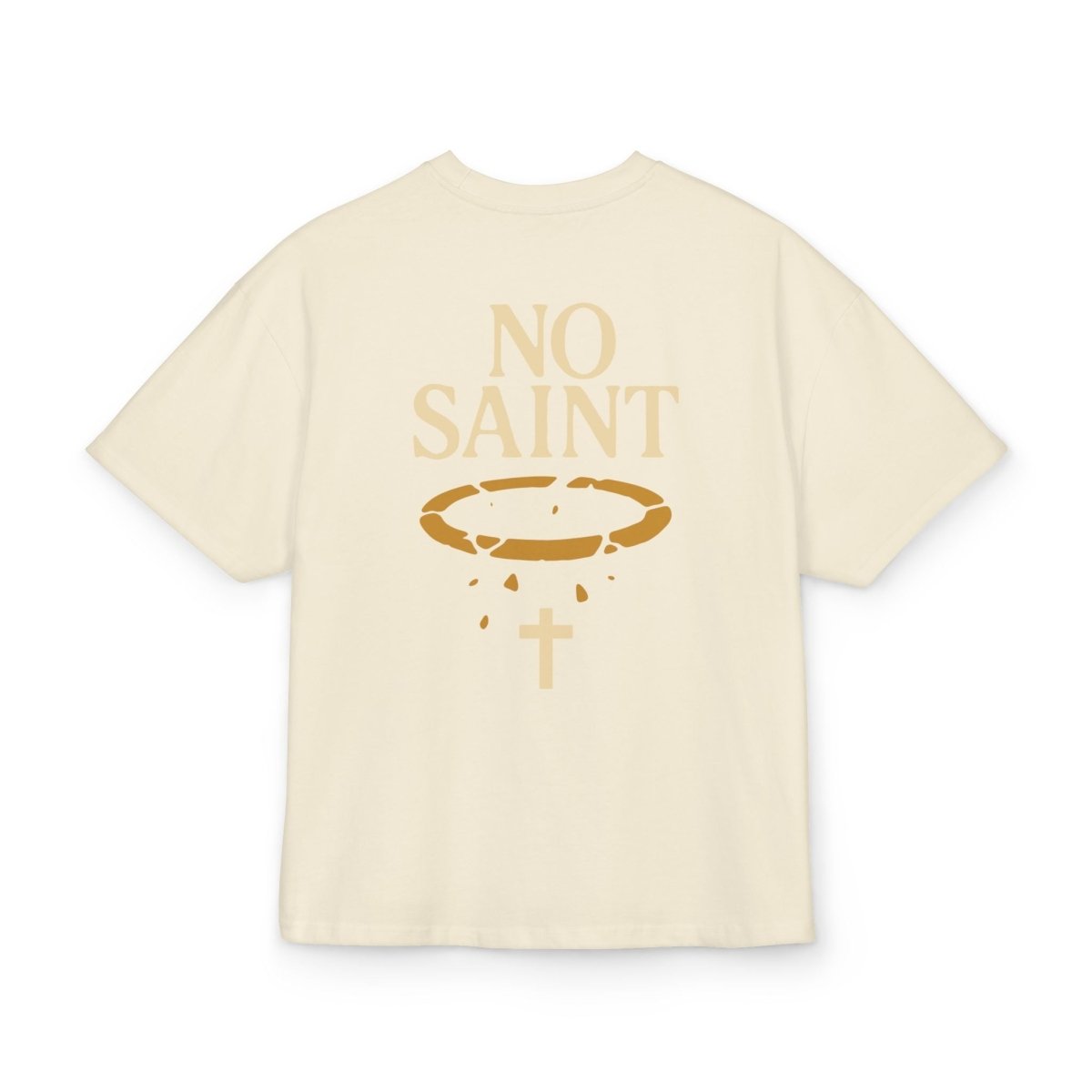 Henry TeeGer No Saint - Oversized Halo Backprint Shirt - TeeGerDesign - T-Shirt - Backprint