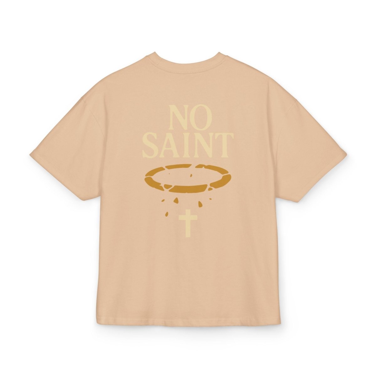 Henry TeeGer No Saint - Oversized Halo Backprint Shirt - TeeGerDesign - T-Shirt - Backprint