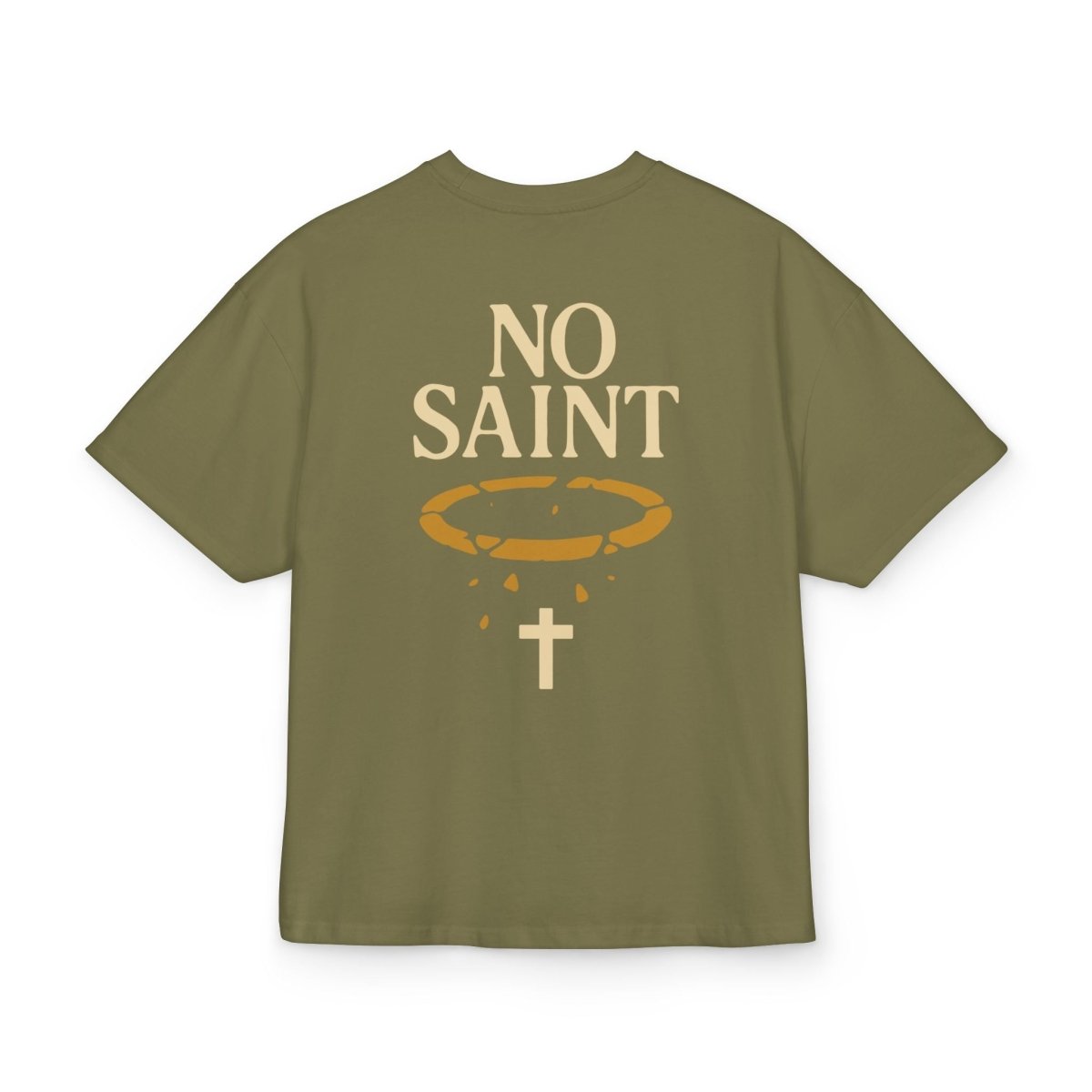 Henry TeeGer No Saint - Oversized Halo Backprint Shirt - TeeGerDesign - T-Shirt - Backprint