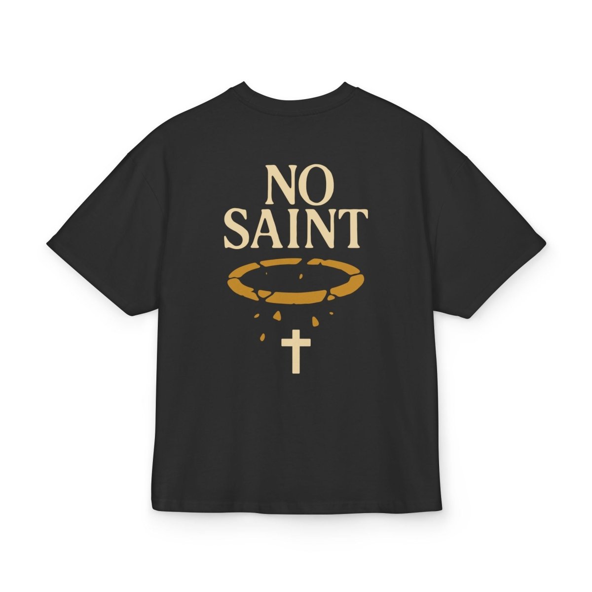 Henry TeeGer No Saint - Oversized Halo Backprint Shirt - TeeGerDesign - T-Shirt - Backprint