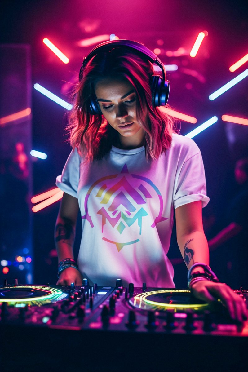 Unisex Techno T-Shirts mit coolen Grafiken, geeignet für Festivals und Partys. Stylische T-Shirts mit einzigartigem Druck.