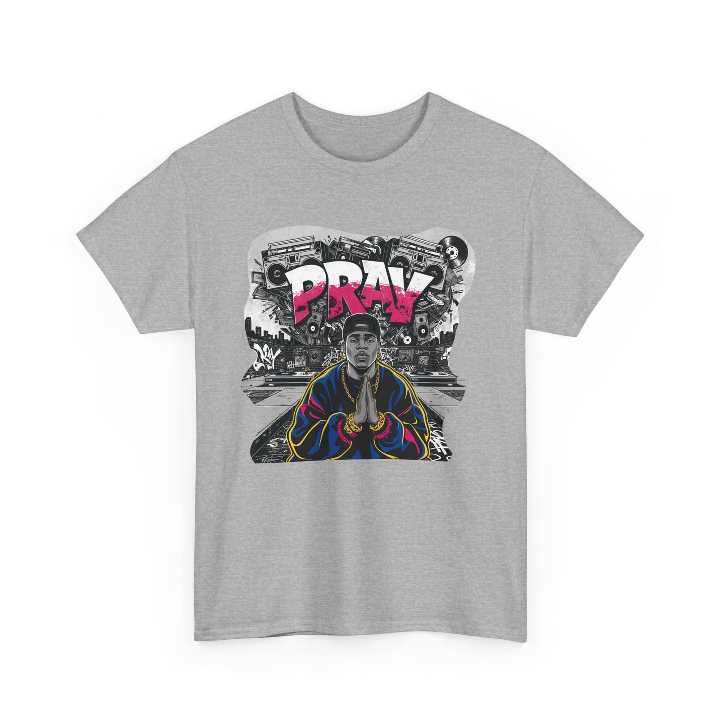 Pray T - Shirt mit Rapper Motiv - TeeGerDesign - T - Shirt - Crew neck