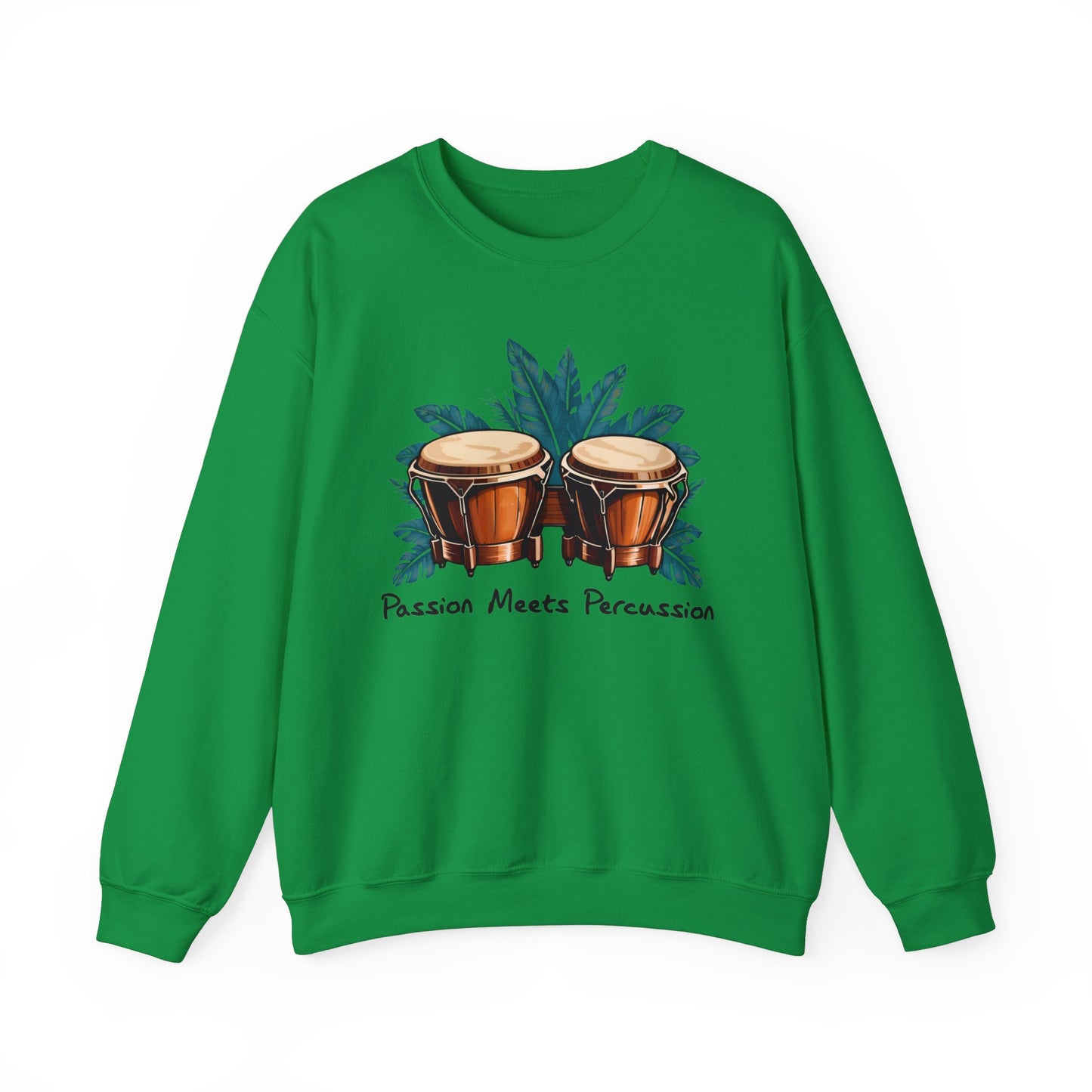 Stylisches Bongo Sweatshirt - Passion für Trommler - TeeGerDesign - Sweatshirt - Crew neck