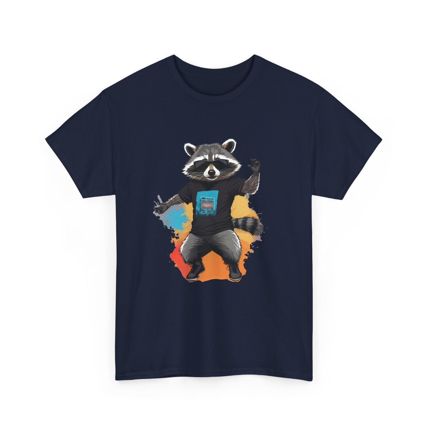 T - Shirt mit coolem Waschbär - TeeGerDesign - T - Shirt - Crew neck