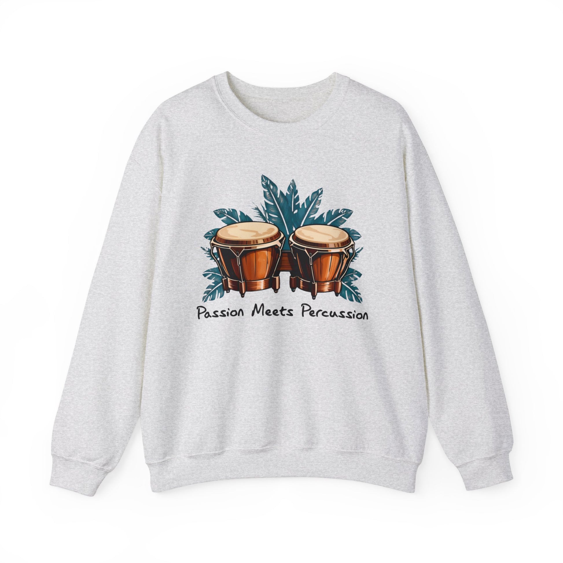 Stylisches Bongo Sweatshirt - Passion für Trommler - TeeGerDesign - Sweatshirt - Crew neck