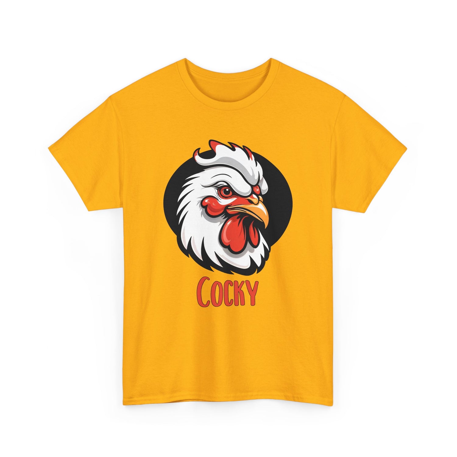 Stylisches Hahn T - Shirt – Cocky Aufdruck für einen selbstbewussten Look - TeeGerDesign - T - Shirt - Crew neck