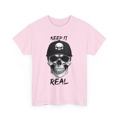 Keep It Real Skull Shirt - Trendy Totenkopf T - Shirts - TeeGerDesign - T - Shirt - Crew neck