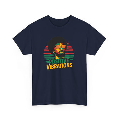 Reggae T - Shirt Positive Vibrations - TeeGerDesign - T - Shirt - Crew neck