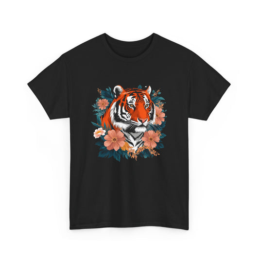 T - Shirt mit Blumen Tigermotiv - TeeGerDesign - T - Shirt - Brand