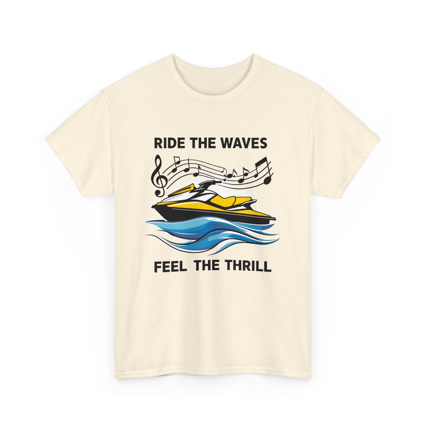 Ride the Waves T - Shirt mit Jetski Logo - TeeGerDesign - T - Shirt - Crew neck