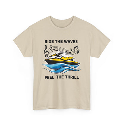 Ride the Waves T - Shirt mit Jetski Logo - TeeGerDesign - T - Shirt - Crew neck