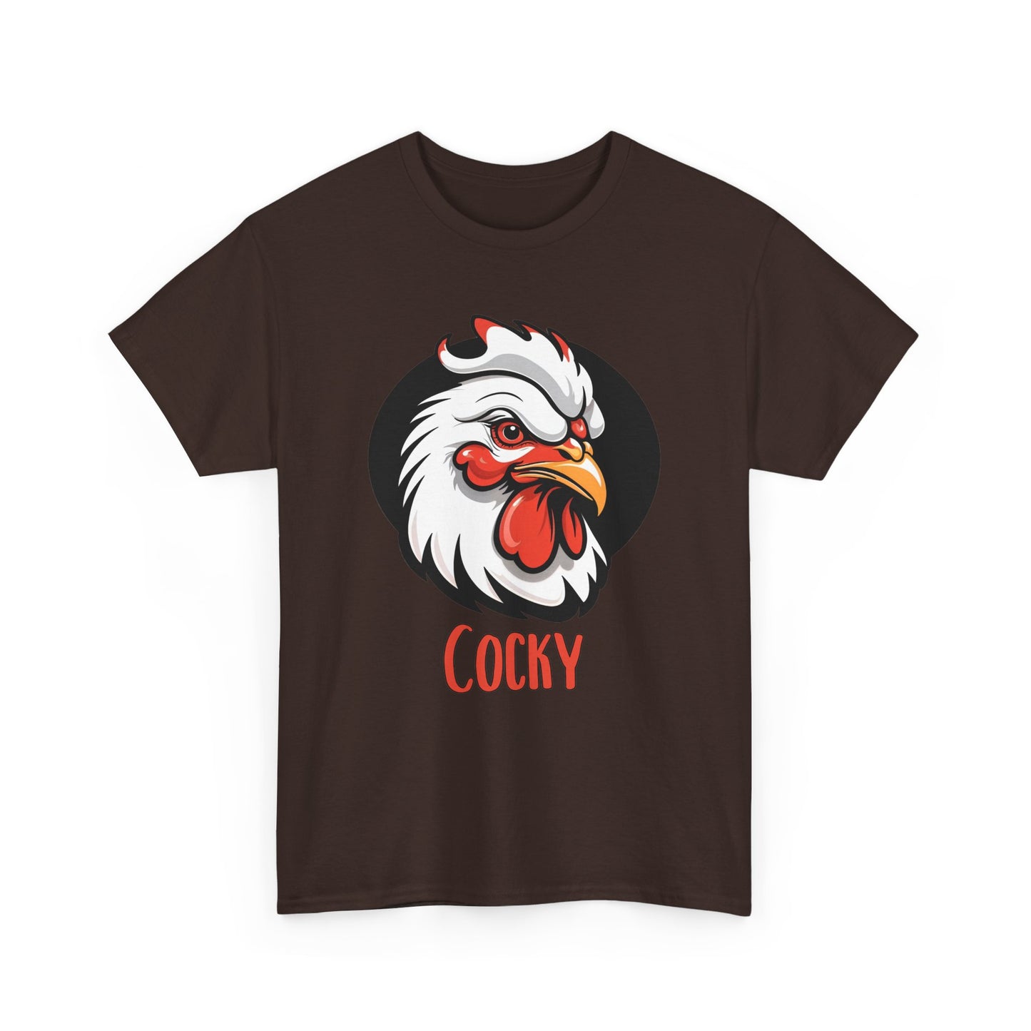 Stylisches Hahn T - Shirt – Cocky Aufdruck für einen selbstbewussten Look - TeeGerDesign - T - Shirt - Crew neck