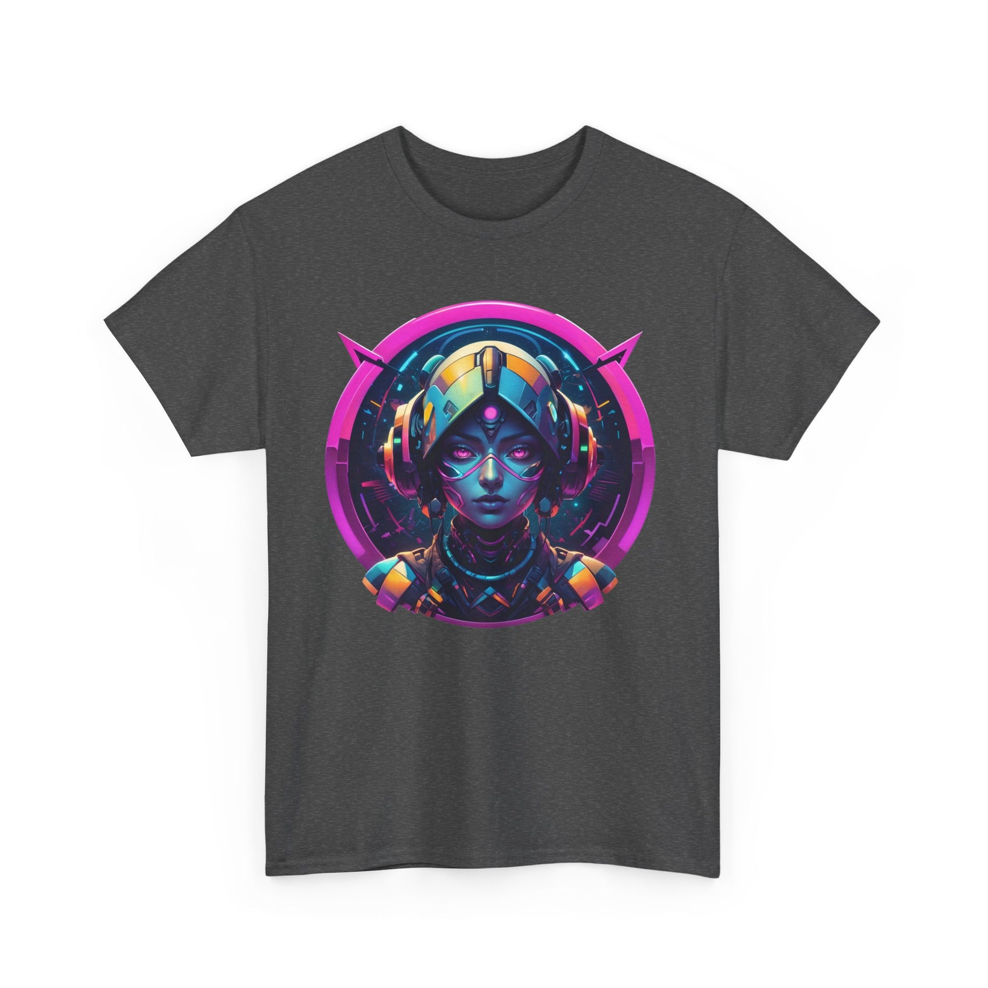 T - Shirt mit Android Girl Motiv - Futuristisches Design - TeeGerDesign - T - Shirt - Crew neck