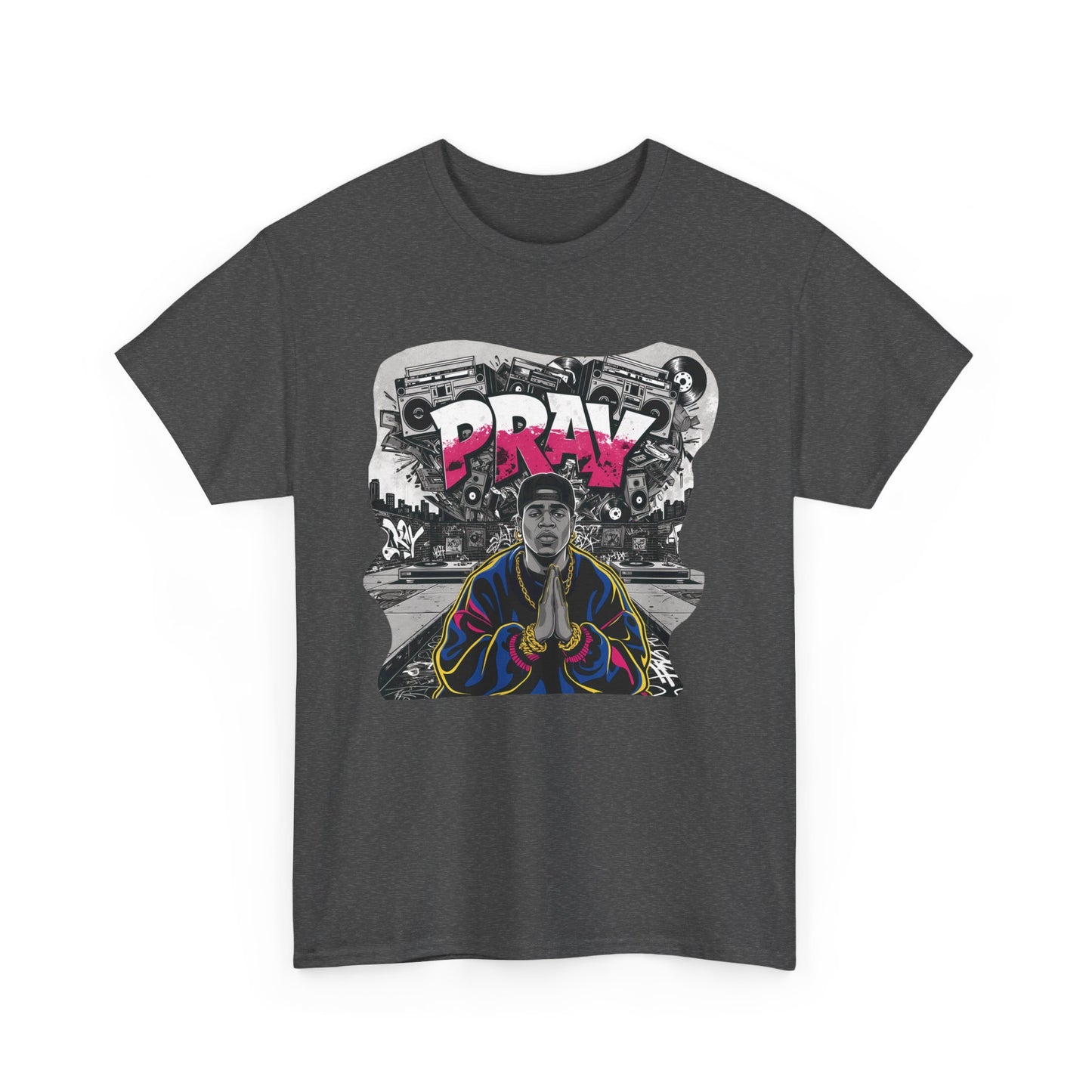 Pray T - Shirt mit Rapper Motiv - TeeGerDesign - T - Shirt - Crew neck