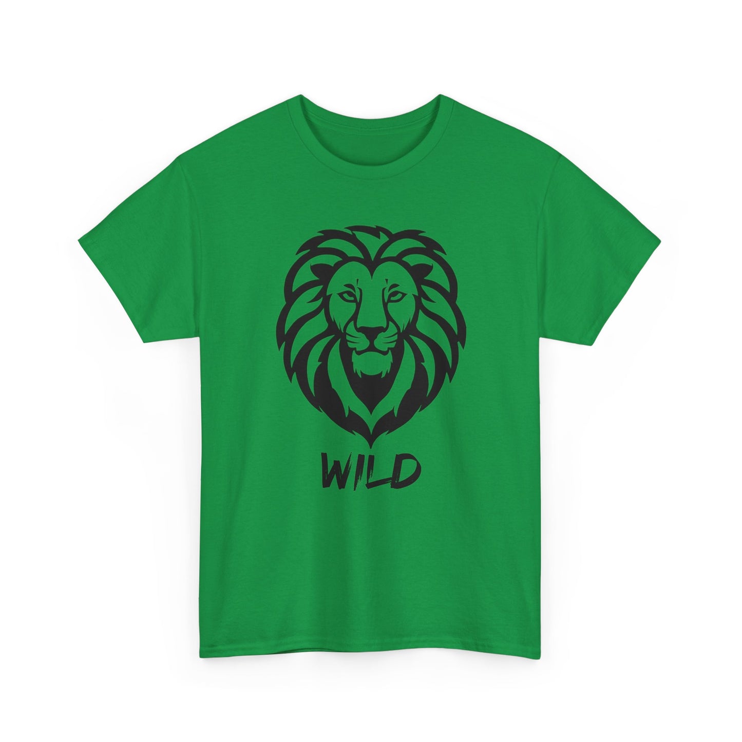 Line Art Löwen Logo T - Shirt Wild - TeeGerDesign - T - Shirt - Crew neck