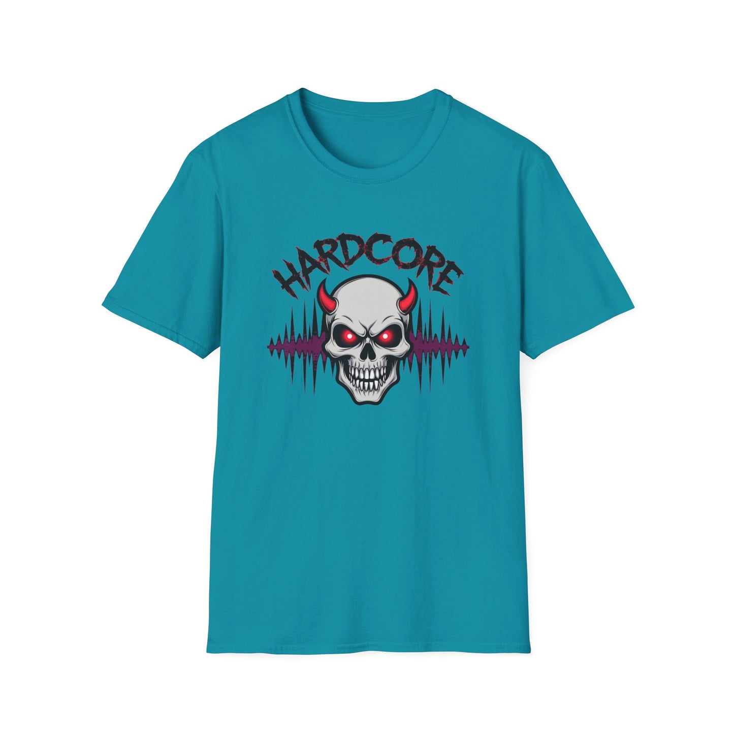 Hardcore T-Shirt mit teuflischem Totenkopf - TeeGerDesign - T-Shirt - Cotton