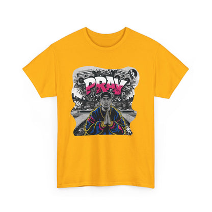 Pray T - Shirt mit Rapper Motiv - TeeGerDesign - T - Shirt - Crew neck