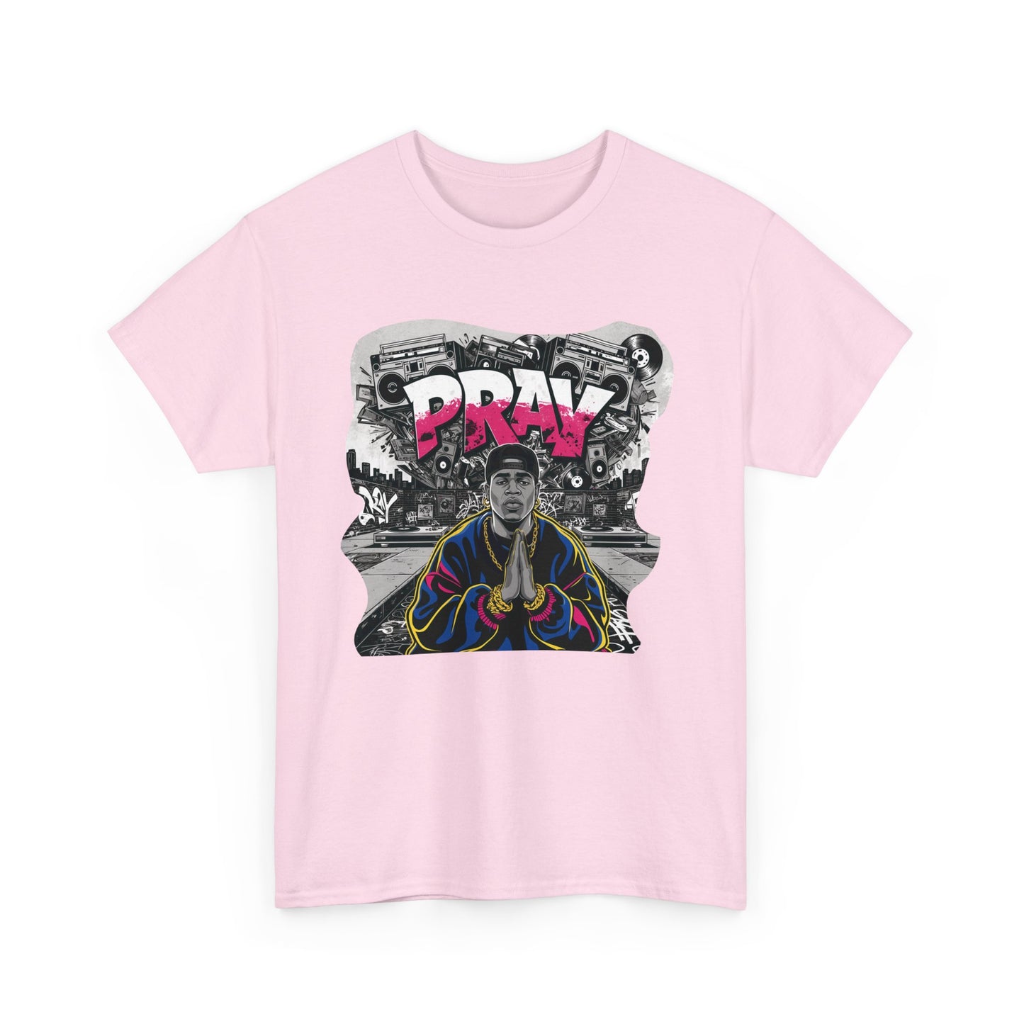 Pray T - Shirt mit Rapper Motiv - TeeGerDesign - T - Shirt - Crew neck