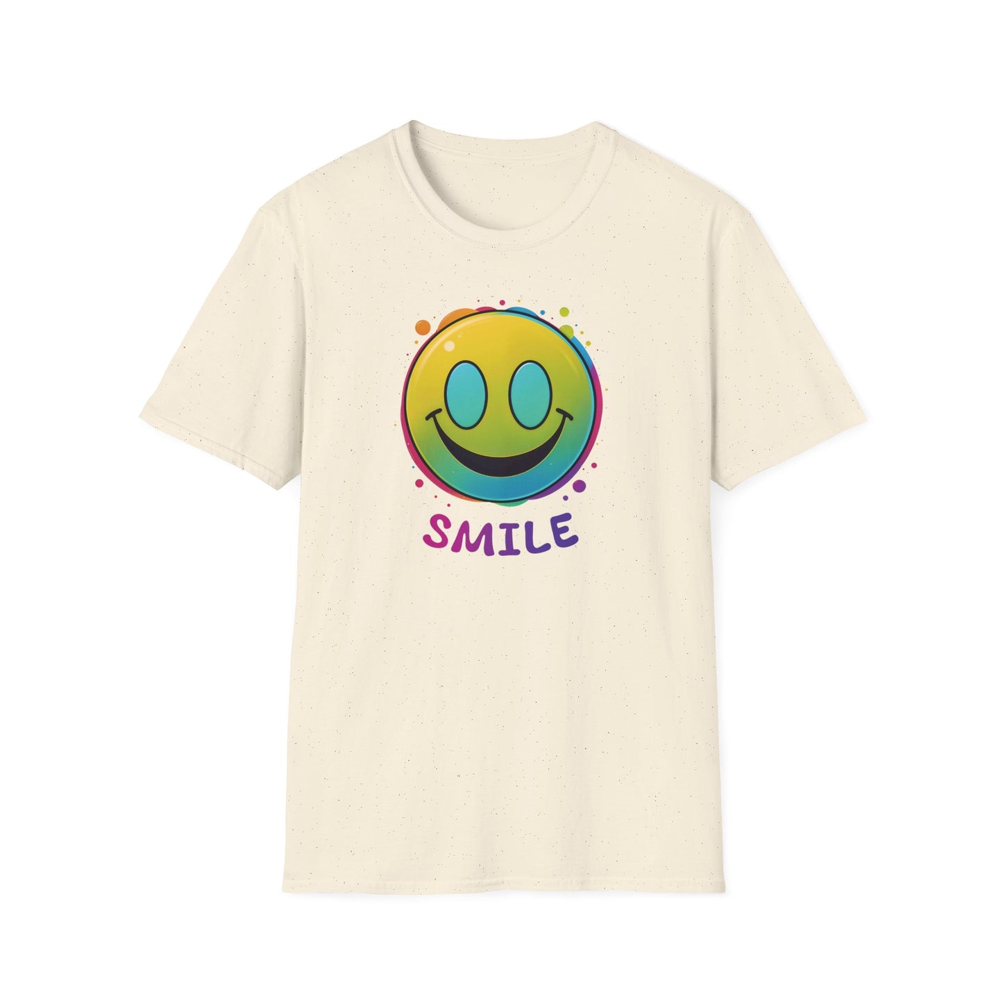 Smiley T - Shirt mit Schriftzug Smile - TeeGerDesign - T - Shirt - Cotton