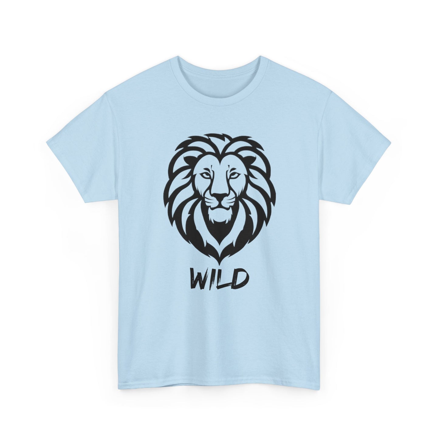 Line Art Löwen Logo T - Shirt Wild - TeeGerDesign - T - Shirt - Crew neck