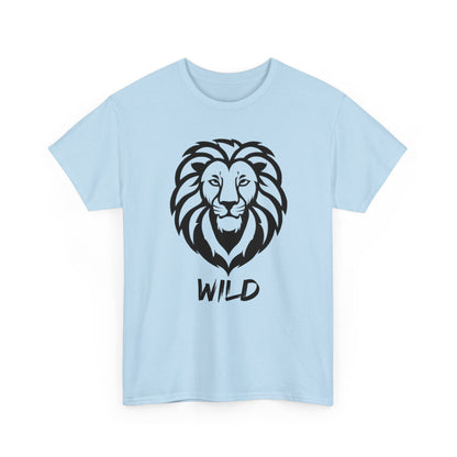 Line Art Löwen Logo T - Shirt Wild - TeeGerDesign - T - Shirt - Crew neck