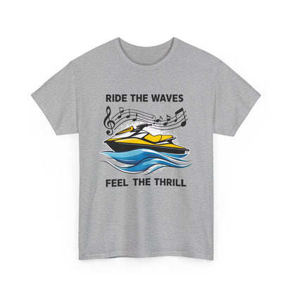 Ride the Waves T - Shirt mit Jetski Logo - TeeGerDesign - T - Shirt - Crew neck