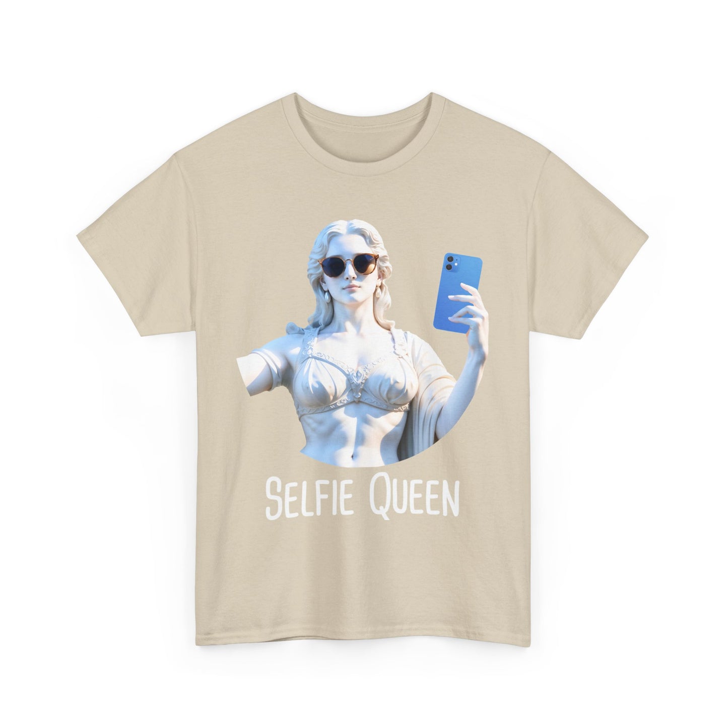 T-Shirt mit Selfie Marmor Statue - Einzigartige und Stilvolle Designs - TeeGerDesign - T-Shirt - Crew neck