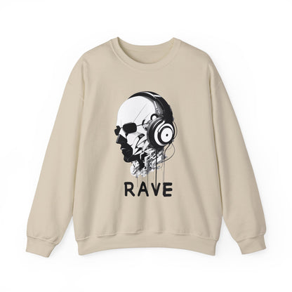 Sweatshirt mit Rave Aufdruck - Perfekt für Festival - und Partys - TeeGerDesign - Sweatshirt - Crew neck