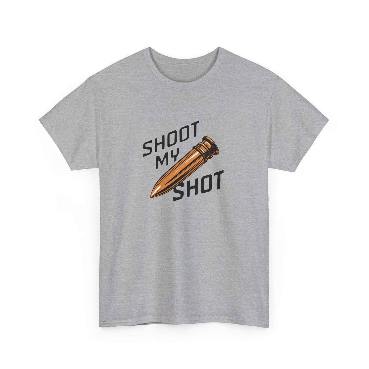 T - Shirt mit Patrone Shoot my Shot - TeeGerDesign - T - Shirt - Crew neck