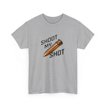 T - Shirt mit Patrone Shoot my Shot - TeeGerDesign - T - Shirt - Crew neck