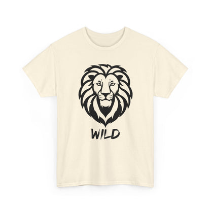 Line Art Löwen Logo T - Shirt Wild - TeeGerDesign - T - Shirt - Crew neck