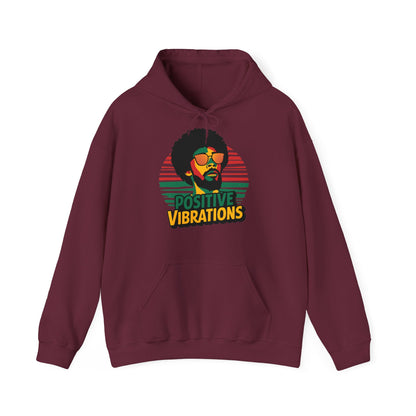 Reggae Hoodie Positive Vibrations - TeeGerDesign - Hoodie - Dancehall