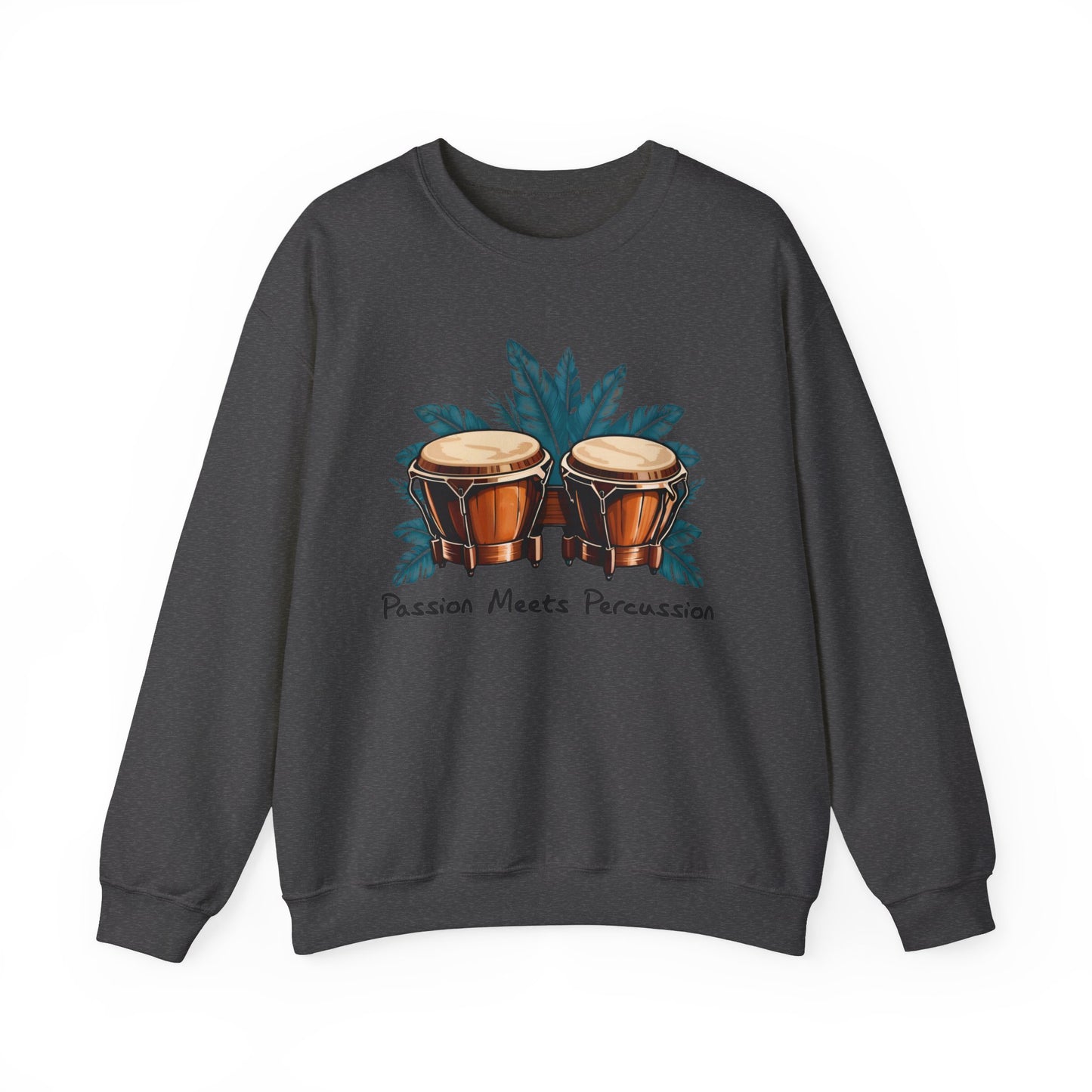 Stylisches Bongo Sweatshirt - Passion für Trommler - TeeGerDesign - Sweatshirt - Crew neck