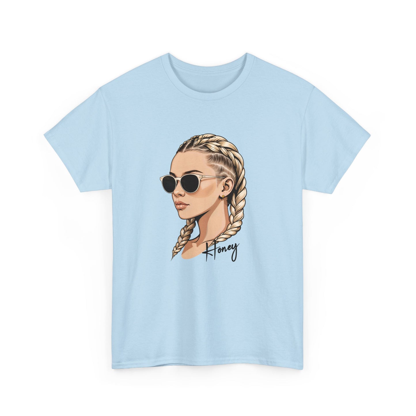 Honey T - Shirt mit Cornrow Dame - TeeGerDesign - T - Shirt - Crew neck