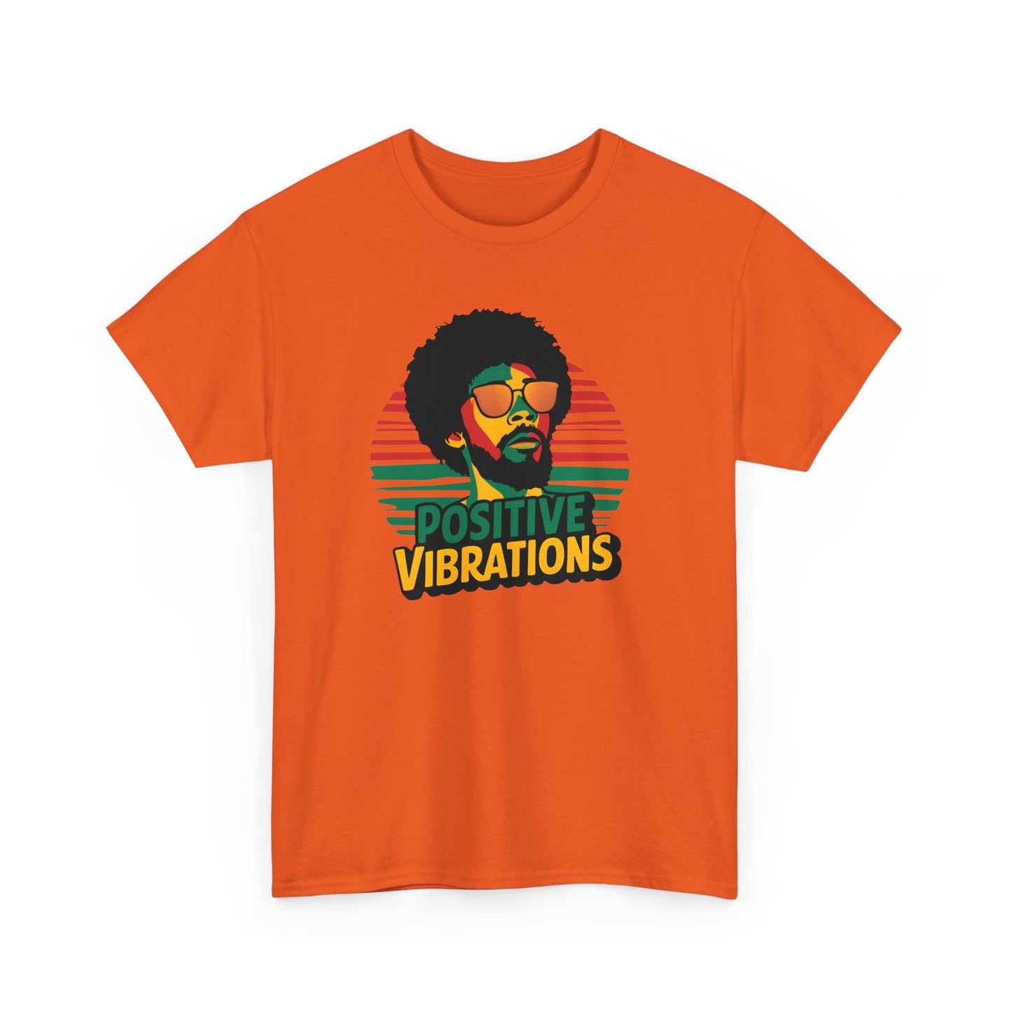 Reggae T - Shirt Positive Vibrations - TeeGerDesign - T - Shirt - Crew neck