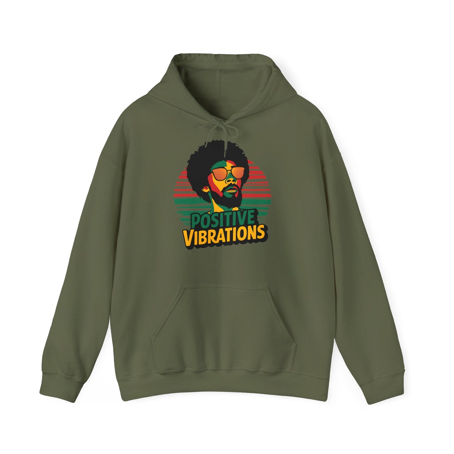 Reggae Hoodie Positive Vibrations - TeeGerDesign - Hoodie - Dancehall