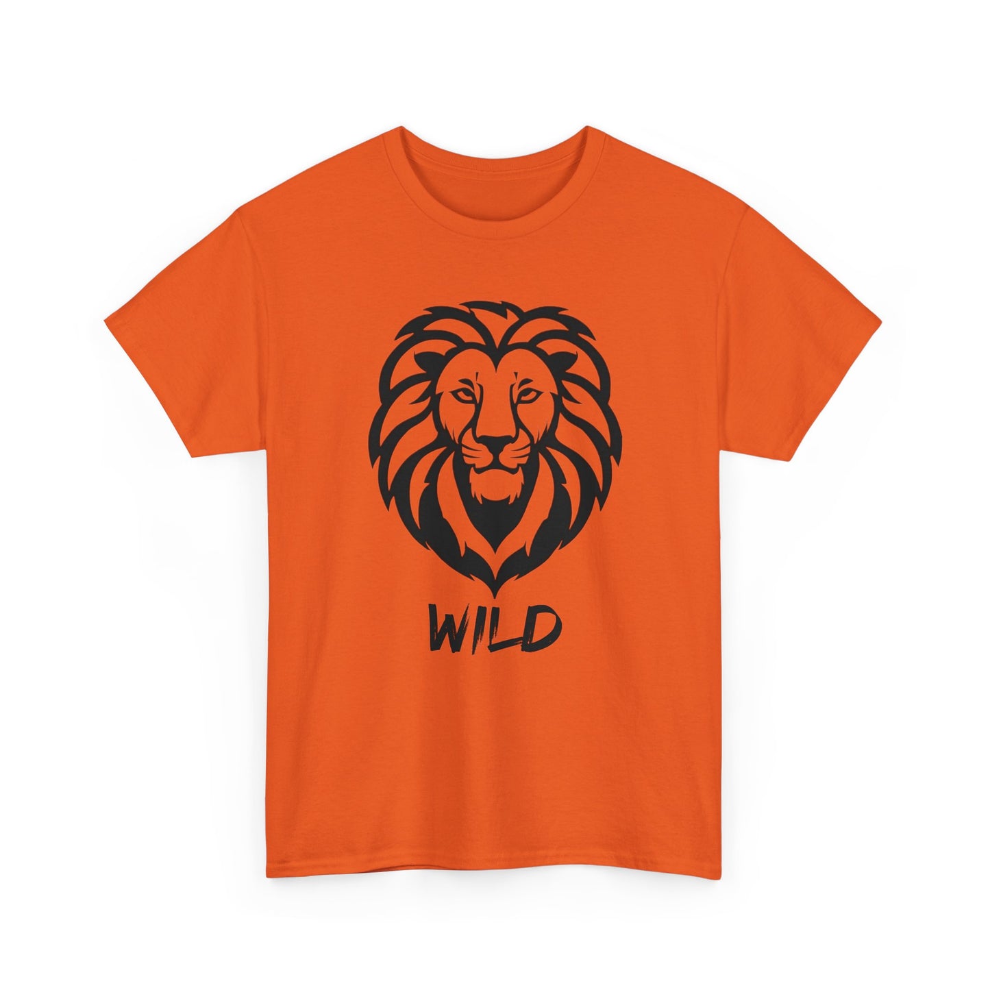 Line Art Löwen Logo T - Shirt Wild - TeeGerDesign - T - Shirt - Crew neck