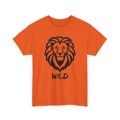 Line Art Löwen Logo T - Shirt Wild - TeeGerDesign - T - Shirt - Crew neck