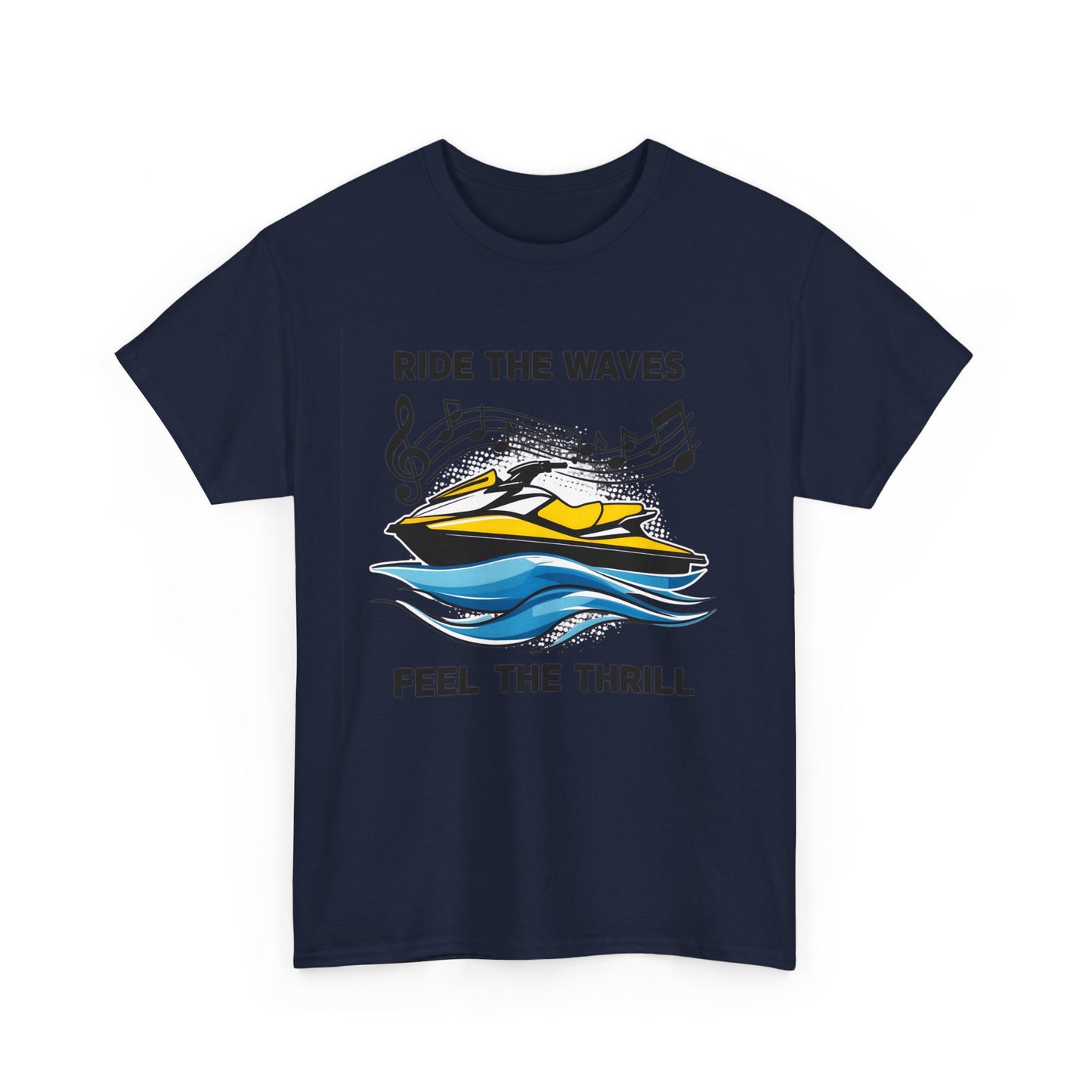 Ride the Waves T - Shirt mit Jetski Logo - TeeGerDesign - T - Shirt - Crew neck