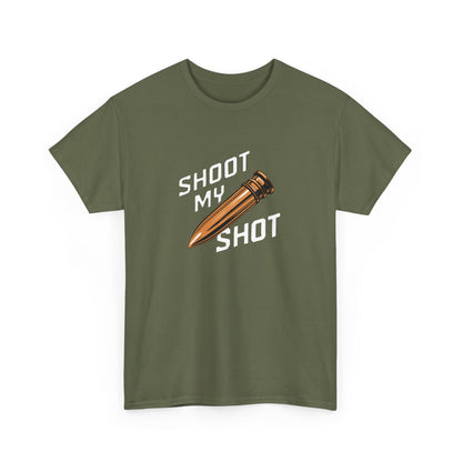 T - Shirt mit Patrone Shoot my Shot - TeeGerDesign - T - Shirt - Crew neck