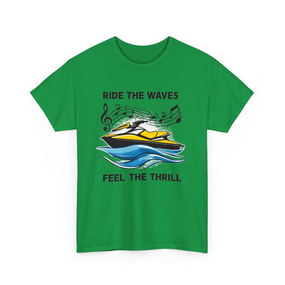 Ride the Waves T - Shirt mit Jetski Logo - TeeGerDesign - T - Shirt - Crew neck