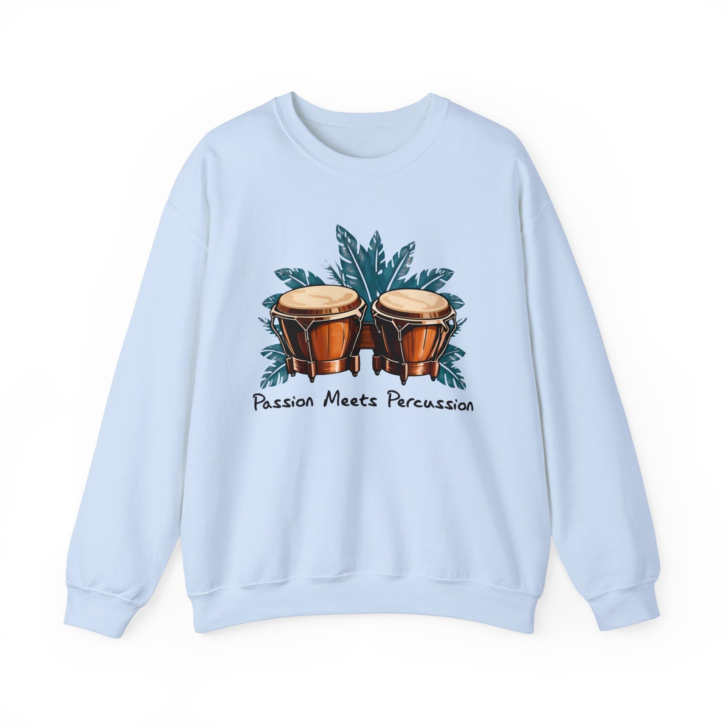 Stylisches Bongo Sweatshirt - Passion für Trommler - TeeGerDesign - Sweatshirt - Crew neck