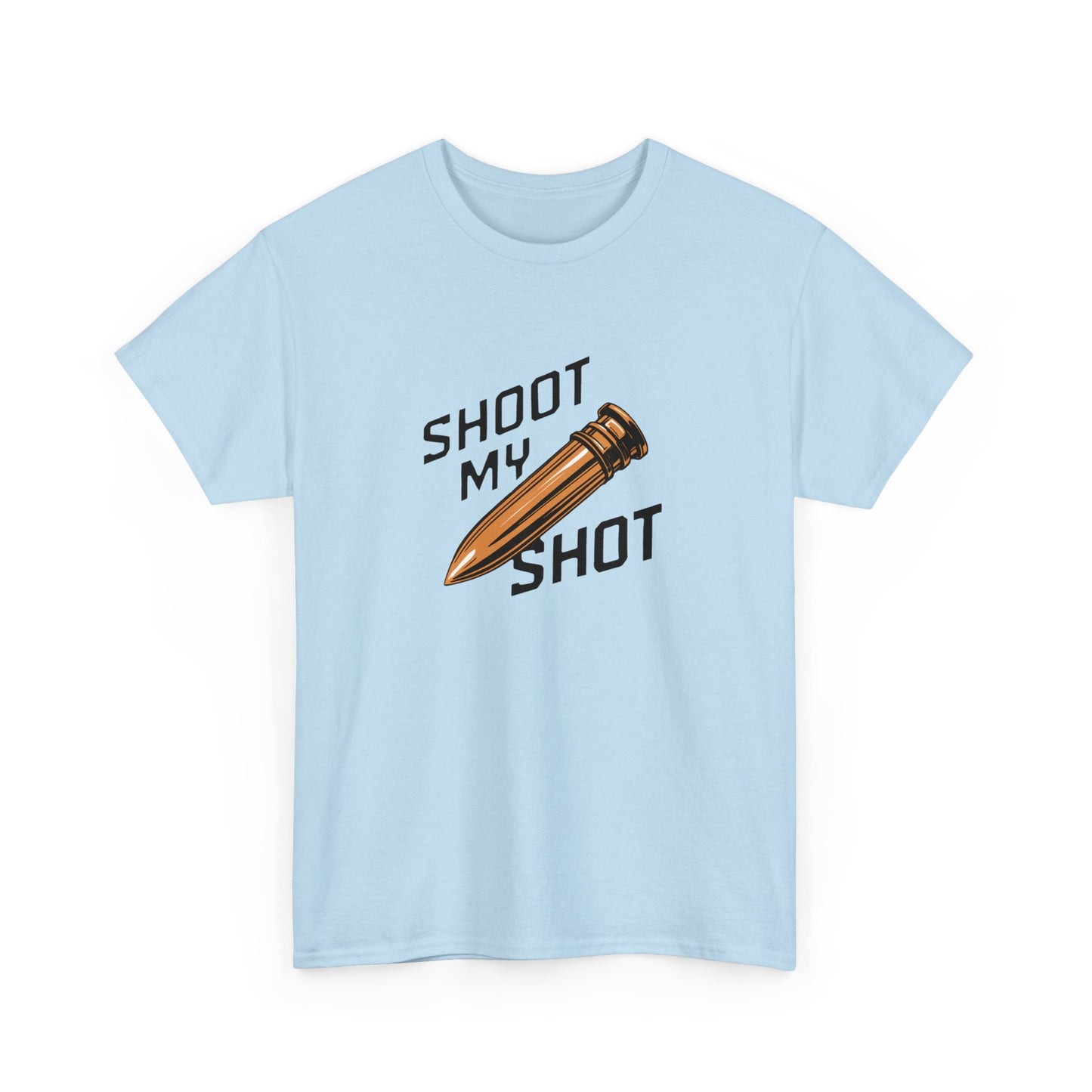 T - Shirt mit Patrone Shoot my Shot - TeeGerDesign - T - Shirt - Crew neck