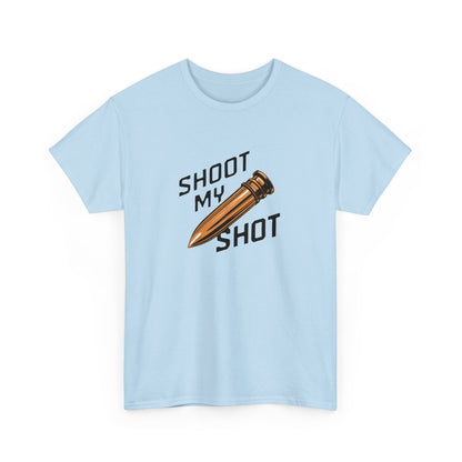 T - Shirt mit Patrone Shoot my Shot - TeeGerDesign - T - Shirt - Crew neck