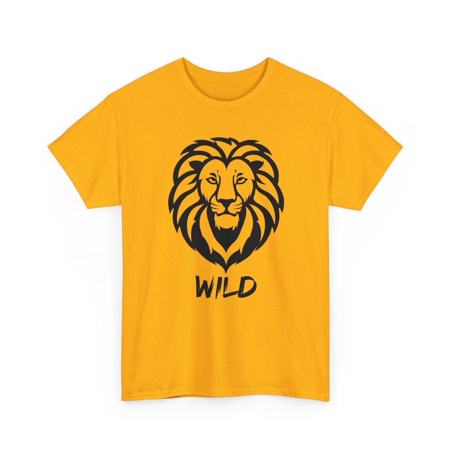 Line Art Löwen Logo T - Shirt Wild - TeeGerDesign - T - Shirt - Crew neck