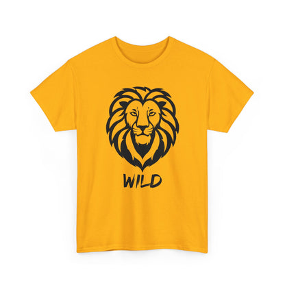 Line Art Löwen Logo T - Shirt Wild - TeeGerDesign - T - Shirt - Crew neck