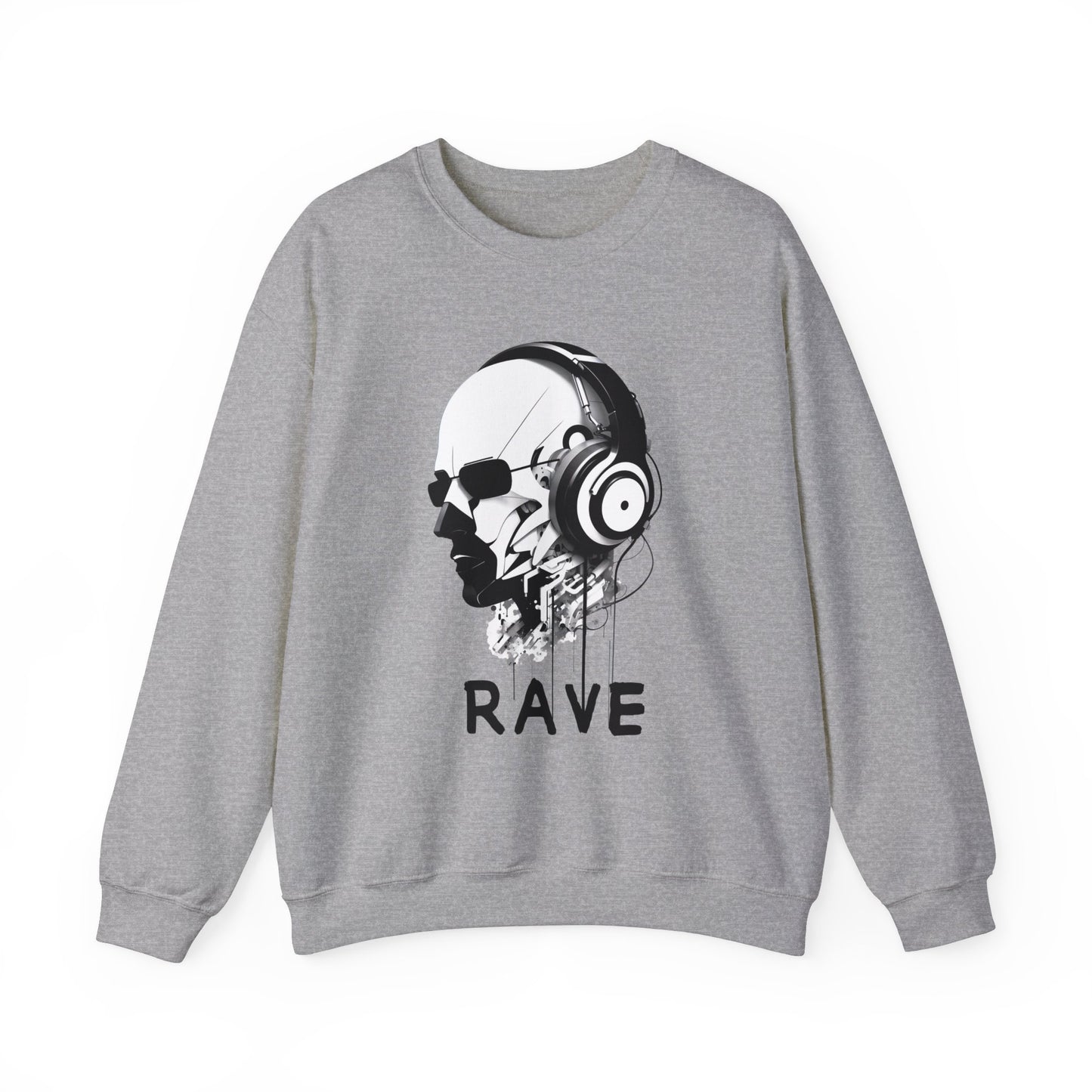 Sweatshirt mit Rave Aufdruck - Perfekt für Festival - und Partys - TeeGerDesign - Sweatshirt - Crew neck