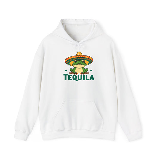 Tequila Frog Hoodie - TeeGerDesign - Hoodie - DTG