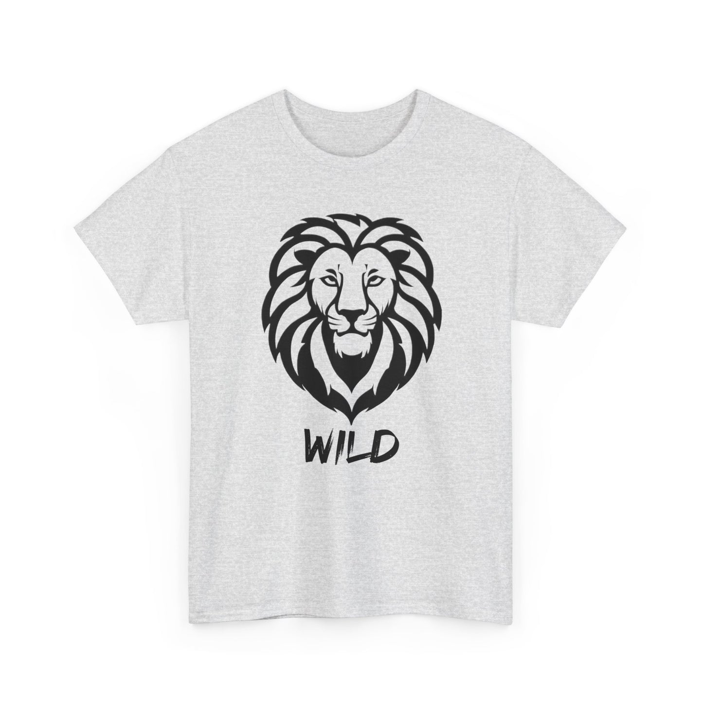 Line Art Löwen Logo T - Shirt Wild - TeeGerDesign - T - Shirt - Crew neck